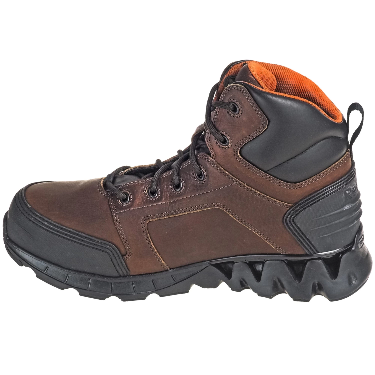 Reebok Boots: Men's RB7605 EH Internal Met Guard Carbon Safety Toe Brown ZigKick Hikers 5 Reebok Boots: Men's RB7605 EH Internal Met Guard Carbon Safety Toe Brown ZigKick Hikers - Image 3