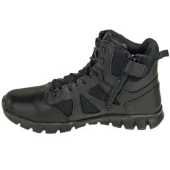 Reebok Boots: Men's 6-Inch RB8605 EH Black Sublite Cushion Side Zip Tactical Boots -Work Shoes Store reebok rb8605 i 01