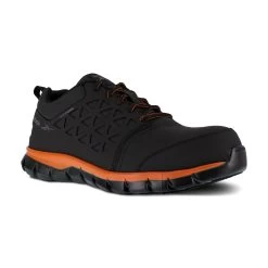 Reebok Shoes: Men's RB4050 Black Orange Sublite Cushion Composite Toe Slip Resistant Athletic Shoe -Work Shoes Store reebok rb4050 sublite cushion work 02 1