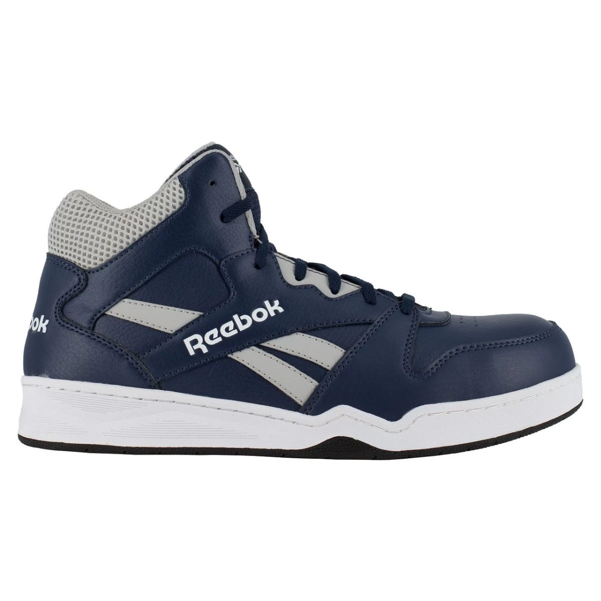 Reebok Shoes: Men's RB4133 Navy/Grey Composite Toe Slip Resistant High Top Sneaker 5 Reebok Shoes: Men's RB4133 Navy/Grey Composite Toe Slip Resistant High Top Sneaker - Image 3
