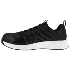 Reebok Shoes: Women's RB413 Black White Fusion Flexweave Composite Toe Slip Resistant Athletic Work Shoe -Work Shoes Store reebok rb413 fusion flexweave work 04