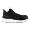 Reebok Shoes: Men's RB4316 Black White Fusion Flexweave Mid Composite Toe Slip Resistant Athletic Work Shoe