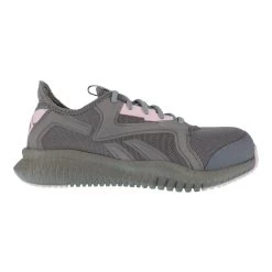 Reebok Shoes: Women's RB461 Grey Pink Flexagon 3.0 Composite Toe EH Athletic Work Shoe -Work Shoes Store reebok rb461 flexagon 3.0 work 01