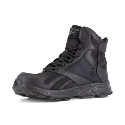 Reebok Boots: Men's RB6650 Black Soft Toe 6" Trail Running Tactical EH Work Boot -Work Shoes Store reebok rb6650 hyperium tactical 03edit