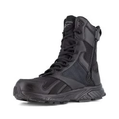 Reebok Boots: Men's RB6655 Black Soft Toe 8" Trail Running Tactical EH Work Boot -Work Shoes Store reebok rb6655 hyperium tactical 03edit
