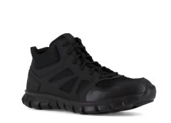 Reebok Boots: Men's Sublite Non-Metallic Black RB8405 Slip-Resistant Duty Boots -Work Shoes Store reebok rb8405 sublite cushion tactical 02
