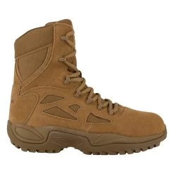 Reebok Boots: Men's RB8850 Tan Coyote Stealth EH Composite Toe Military Boot -Work Shoes Store reebok rb8850 rb885 rapid response rb 01