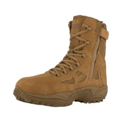Reebok Boots: Men's RB8850 Tan Coyote Stealth EH Composite Toe Military Boot -Work Shoes Store reebok rb8850 rb885 rapid response rb 03
