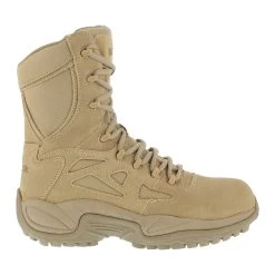 Reebok Boots: Men's Tan RB8895 Rapid Response Non Metallic Military Boots -Work Shoes Store reebok rb8895 rapid response rb 01 1