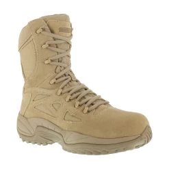 Reebok Boots: Men's Tan RB8895 Rapid Response Non Metallic Military Boots -Work Shoes Store reebok rb8895 rapid response rb 02 1