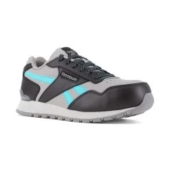 Reebok Shoes: Women's RB982 Grey Teal Composite Toe EH Classic Work Sneaker