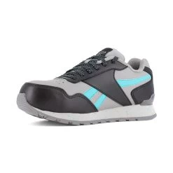 Reebok Shoes: Women's RB982 Grey Teal Composite Toe EH Classic Work Sneaker -Work Shoes Store reebok rb982 harman work 03edit