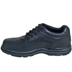 Rockport Works Shoes: Mens' RK6761 World Tour Black Leather Steel Toe Oxford Shoe -Work Shoes Store rk6761st worksi 01