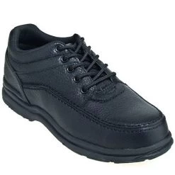 Rockport Works Shoes: Mens' RK6761 World Tour Black Leather Steel Toe Oxford Shoe -Work Shoes Store rk6761st worksp 01