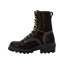 Rocky Boots: Men's RKK0439 Black Composite Toe Rams Horn 9" Logger EH Work Boot -Work Shoes Store rkk0438 4edit 1