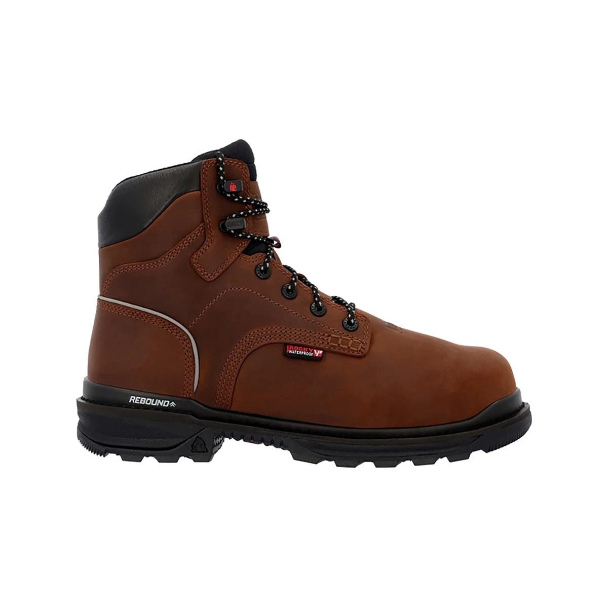 Rocky Boots: Men's RKK0440 Crazy Horse Composite Toe Rams Horn Internal Met Guard Work Boot 4 Rocky Boots: Men's RKK0440 Crazy Horse Composite Toe Rams Horn Internal Met Guard Work Boot - Image 2