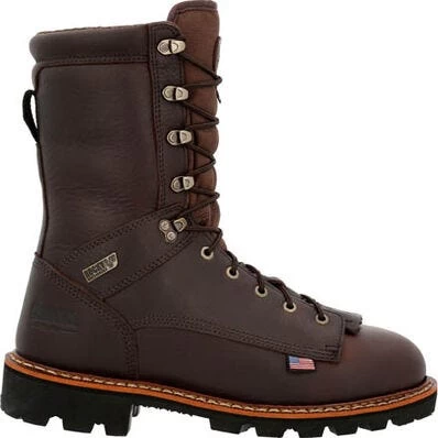Rocky Boots: Men's RKS0548 Brown Elk Stalker 400G Insulated Waterproof Soft Toe Outdoor Work Boot 4 Rocky Boots: Men's RKS0548 Brown Elk Stalker 400G Insulated Waterproof Soft Toe Outdoor Work Boot - Image 2
