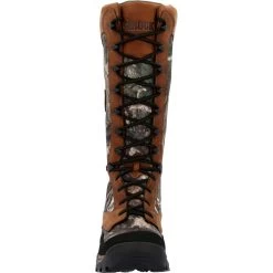 Rocky Boots: Men's RKS0616 Camo Brown Soft Toe Lynx 16" Waterproof Snake Boot -Work Shoes Store rks0616 front