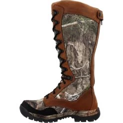 Rocky Boots: Men's RKS0616 Camo Brown Soft Toe Lynx 16" Waterproof Snake Boot -Work Shoes Store rks0616 instep profile