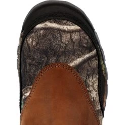 Rocky Boots: Men's RKS0617 Camo Brown Soft Toe Lynx 16" Waterproof Snake Pull On Boot -Work Shoes Store rks0617 birdseye