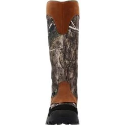 Rocky Boots: Men's RKS0617 Camo Brown Soft Toe Lynx 16" Waterproof Snake Pull On Boot -Work Shoes Store rks0617 front
