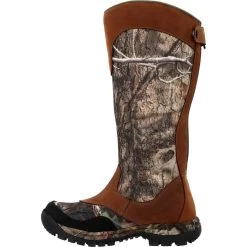 Rocky Boots: Men's RKS0617 Camo Brown Soft Toe Lynx 16" Waterproof Snake Pull On Boot -Work Shoes Store rks0617 instep profile