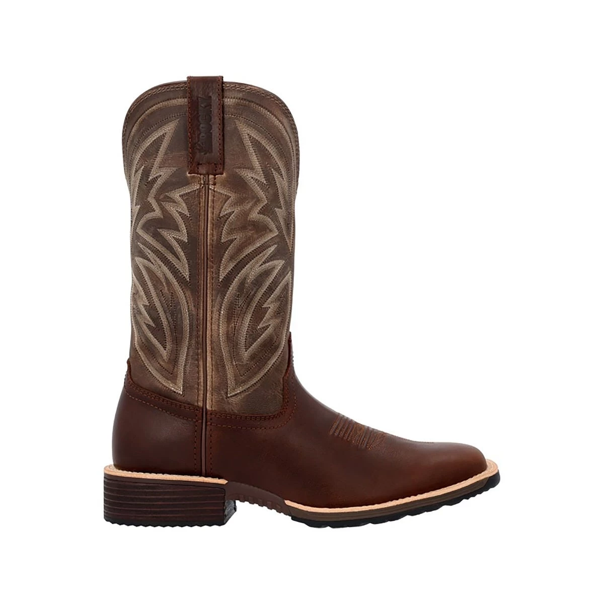 Rocky Boots: Men's RKW0405 Brown Soft Toe 12" Tall Oaks Western Pull On Boot 4 Rocky Boots: Men's RKW0405 Brown Soft Toe 12" Tall Oaks Western Pull On Boot - Image 2