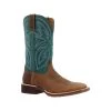 Rocky Boots: Men's RKW0406 Teal Soft Toe 12" Tall Oaks Western Pull On Boot -Work Shoes Store rkw0406edit