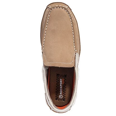 Rockport Works Shoes: Women's RK673 Tan Steel Toe ESD Slip-On Boat Shoes 9 Rockport Works Shoes: Women's RK673 Tan Steel Toe ESD Slip-On Boat Shoes - Image 7
