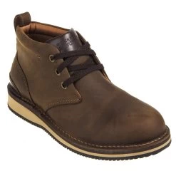 Rockport Works Shoes: Men's RK2801 Brown Prestige Point Steel Toe Chukka -Work Shoes Store rockport rk2801 p 001