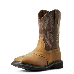 Ariat Boots: Men's Brown 10010148 Heat-Resistant EH Square Toe Boots 11 Ariat Boots: Men's Brown 10010148 Heat-Resistant EH Square Toe Boots -Work Shoes Store s12 mns work couto 10010148 3 4 front
