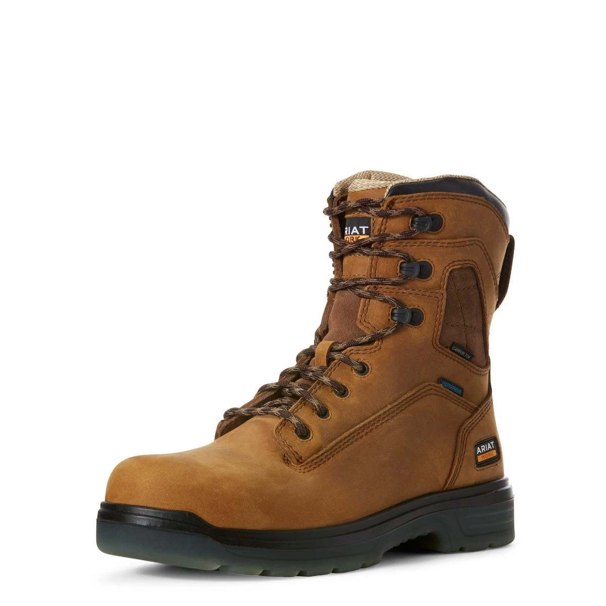 Ariat Boots: Men's 10027326 Aged Bark 8" Turbo Waterproof Carbon Toe Work Boot 7 Ariat Boots: Men's 10027326 Aged Bark 8" Turbo Waterproof Carbon Toe Work Boot - Image 5