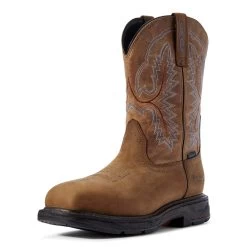 Ariat Boots: Men's 10031474 Distressed Brown WorkHog XT Waterproof Work Boot -Work Shoes Store s20 mns work couto 10031474 3 4 front