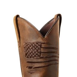 Ariat Boots: Men's 10036002 Brown Carbon Toe WorkHog XT Patriot Waterproof Work Boot -Work Shoes Store s21 mns work 10036002 detail