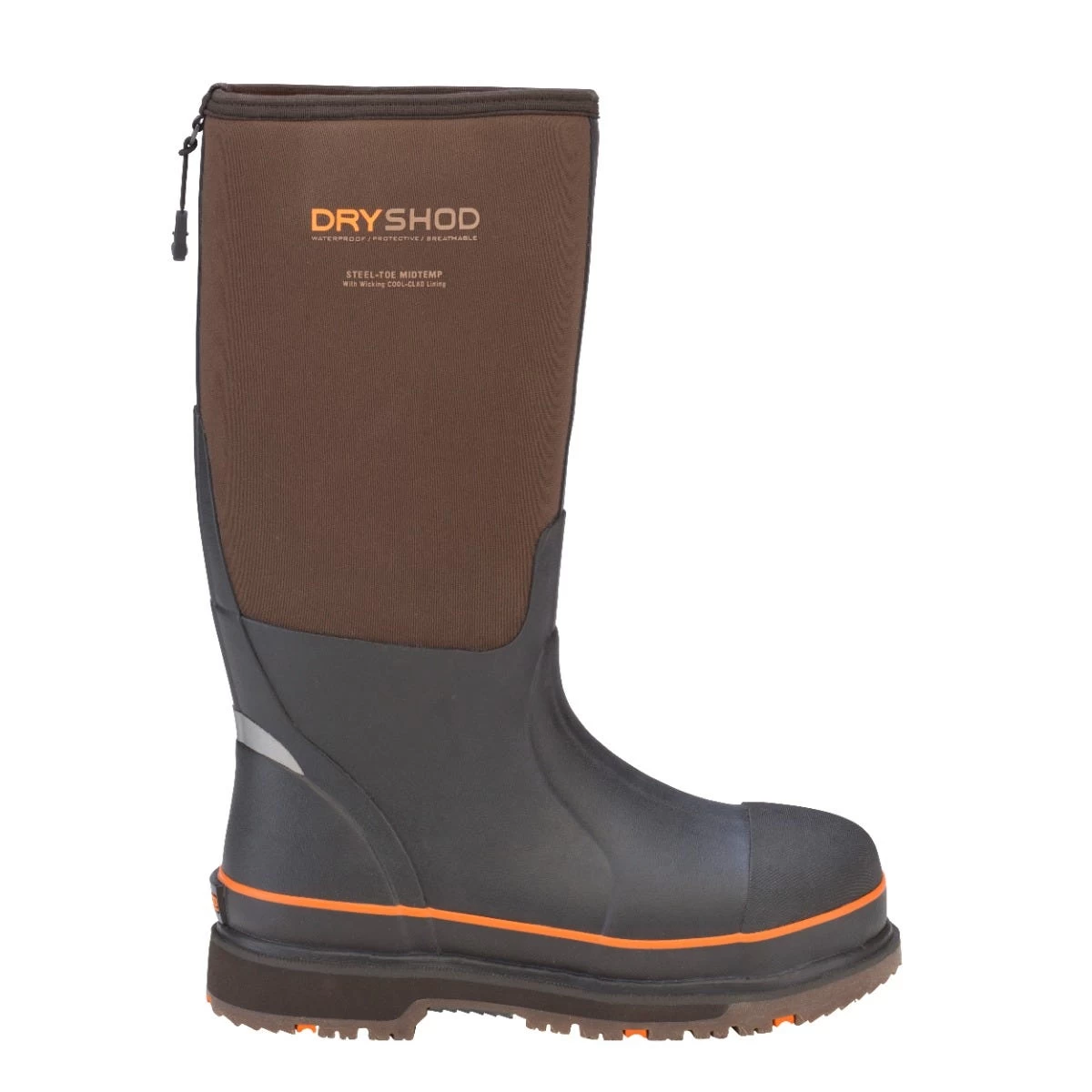 DryShod Boots: Men's STT-UH-BR Brown/Orange Steel Toe WIXIT Cool-Clad Lining Work Boot 4 DryShod Boots: Men's STT-UH-BR Brown/Orange Steel Toe WIXIT Cool-Clad Lining Work Boot - Image 2