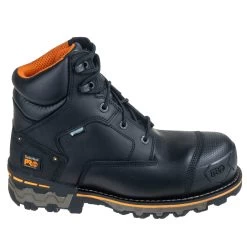 Timberland PRO Boots: Men's Black TB0A1FZP 001 6 Inch Boondock CT Work Boots -Work Shoes Store tb0a1fzp001 2