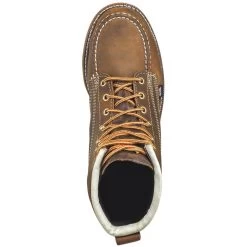 Thorogood Boots: Men's 804-4375 Brown 6-Inch USA-Made Moc EH Steel Toe Work Boots -Work Shoes Store thorogood 804 4375 t 01