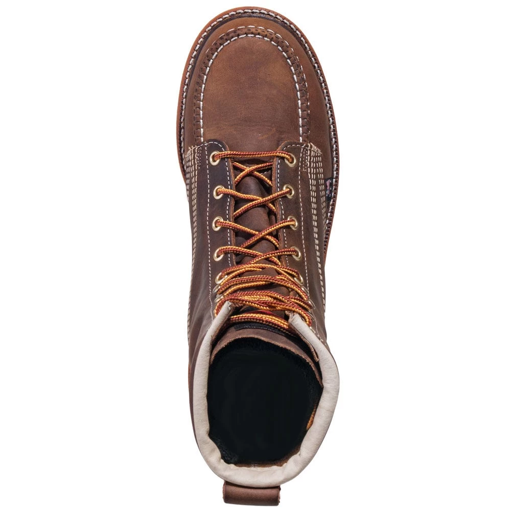Thorogood Boots: Men's 804-4478 USA-Made Brown EH Steel Toe Work Boots 4 Thorogood Boots: Men's 804-4478 USA-Made Brown EH Steel Toe Work Boots - Image 2