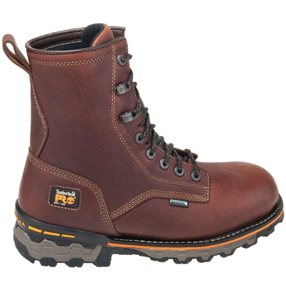 Timberland PRO Boots: Men's TB01113A 210 Brown Boondock 8" Waterproof Boots 6 Timberland PRO Boots: Men's TB01113A 210 Brown Boondock 8" Waterproof Boots - Image 4