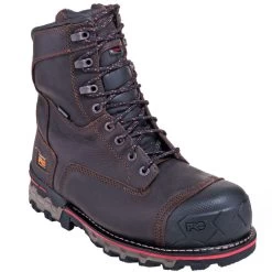 Timberland Pro Boots: Men's TB0A128P 214 Brown Waterproof Insulated Composite Toe Boots -Work Shoes Store timberland 128p p 01