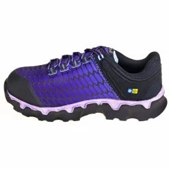 Timberland PRO Shoes: Women's A1H1S 001 Alloy Toe ESD Athletic Purple Powertrain Sport Work Shoes -Work Shoes Store timberland tb0a1h1s001 i 01