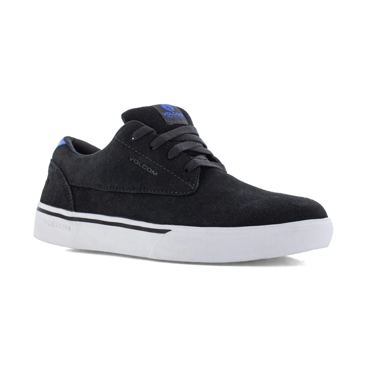 Volcom Shoes: Women's VM30110F Black Blue Composite Toe EH Slip Resistant True Skate Work Shoe 2 Volcom Shoes: Women's VM30110F Black Blue Composite Toe EH Slip Resistant True Skate Work Shoe
