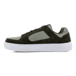 Volcom Shoes: Men's VM30231 Olive Grey Composite Toe Evolve Slip Resistant Skate Inspired Work Shoe -Work Shoes Store volcom vm30231 evolve 04 1