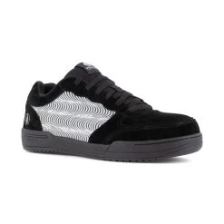 Volcom Shoes: Men's VM30361 Black Tower Grey Composite Toe Hybrid Slip Resistant Skate Inspired Work Shoe
