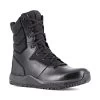 Volcom Boots: Men's VM30705 Black Soft Toe Street Shield Skate-Inspired 8" Tactical Side Zipper Boot -Work Shoes Store volcom vm30705 street shield 02edit