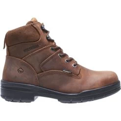 Wolverine Boots: Men's 2053 Durashocks Steel Toe Brown Boots -Work Shoes Store w02053