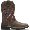 Wolverine Boots: Men's 201218 Brown Flag Rancher Claw Waterproof Steel Toe Pull On Work Boot -Work Shoes Store w201218 1