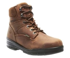 Wolverine Boots: Men's 2053 Durashocks Steel Toe Brown Boots -Work Shoes Store wbsm w02053 032315 s16 045