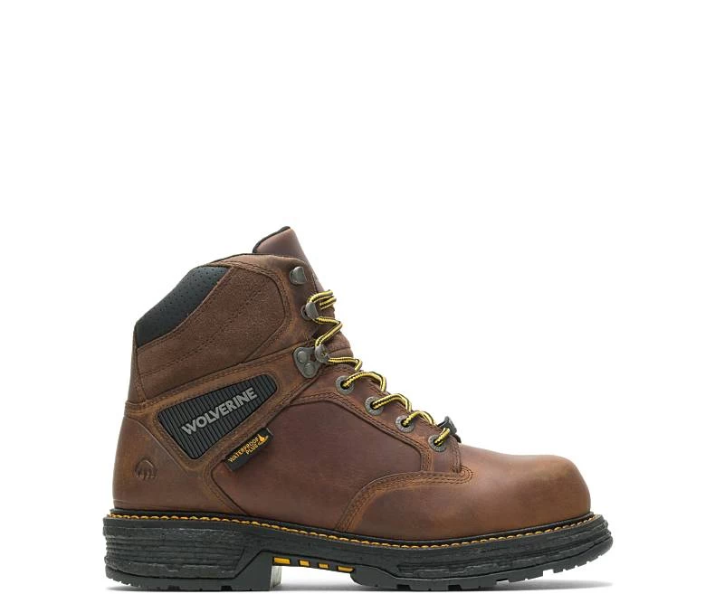 Wolverine Boots: Men's 201175 Tobacco 6" Hellcat CarbonMax Waterproof Work Boot 4 Wolverine Boots: Men's 201175 Tobacco 6" Hellcat CarbonMax Waterproof Work Boot - Image 2