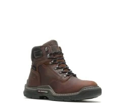 Wolverine Boots: Men's W210081 Peanut Soft Toe Raider Waterproof Durashocks 6" Work Boot